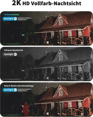 Productafbeelding van 4G LTE Bewakingscamera Buiten met SIM Kaart, 24/7 Opname, 2K PTZ 360° IP-camera Zonder Wifi, Kleurennachtzicht met AI Personenherkenning