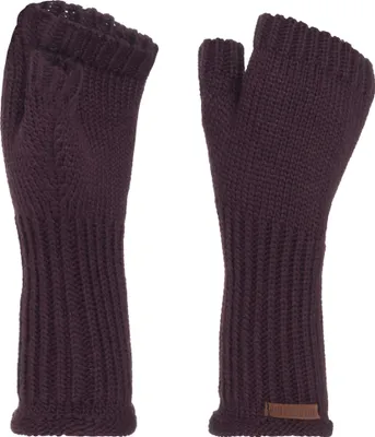 Produktbild von Knit Factory Cleo Handstulpen - Aubergine - One Size