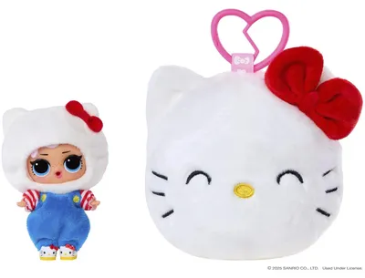 Produktbild von L.O.L. Surprise! Loves Hello Kitty Reversible Plush Surprise, Mini-Puppe, Weiblich, 4 Jahr(e), Junge/Mädchen, Mehrfarbig