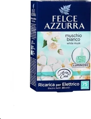 Zdjęcie produktu dla Felce Azzurra, Wkład do odświeżacza elektrycznego White Musk, 20 ml