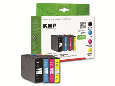 Produktbild von KMP Multipack C103V komp. PGI-2500XL BK/C/M/Y für Canon Maxify IB 4050 etc.