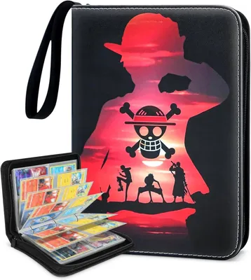 Produktbild von Naruto Sammelkarten Album, Sammelalbum Karten 400 Pockets 50 Seiten 4 Taschen Sammelbuch Sammelkartenalben Tragbar Wasserdicht PolyurethanKarten Halter