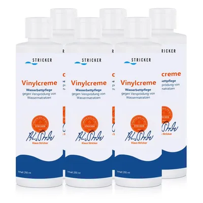 Produktbild von Stricker Chemie Vinylcreme Wasserbetten-pflege 250ml Flasche (6er Pack)