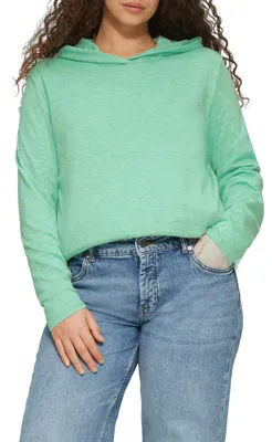Produktbild von s.Oliver Damen T-Shirt – Relaxed Fit, Langarm, Jersey mit Kapuze