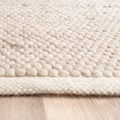 Image de Volero - Tapis en laine - Feline Blanc/Mélangé - 80x150 cm