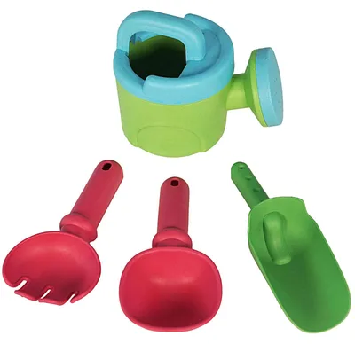 Produktbild von Best Sporting Sandspielzeug-Set I 4-teilig oder 6-teilig I Kinder Sandspielzeug Set in Meshbag I Für den Sandkasten, auf dem Spielplatz oder am Strand