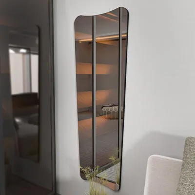 Image de Miroir Plein Pied - 55 x 150 cm - Transparent et Noir