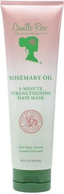 Produktbild von Camille Rose Rosemary Oil 5-Minute Deep Strengthening Hair Mask and Conditioner with Castor, Peppermint, and Rosemary Oils for Hair Growth 8.5 fl oz