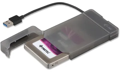Obrázok produktu pre i-tec MYSAFEU313, HDD/SSD rámček, 2.5", SATA, Serial ATA II, Serial ATA III, 5 Gbit/s, USB pripojenie, Čierna
