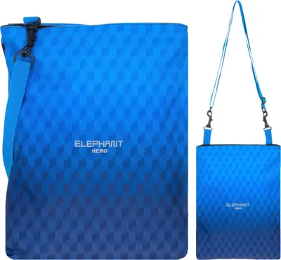 Produktbild von Turnbeutel Sportbeutel Kinder Jungen Mädchen Elephant Hero Signature Attach Bag Schultergurt 12865 Dark Blue Cube (Blau Schwarz)