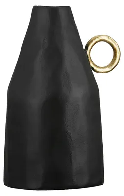 Produktbild von GILDE Vase Dora, schwarz H.31 cm
