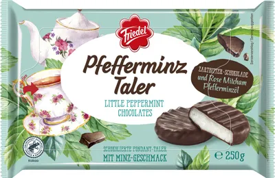 Produktbild von Friedel Pfefferminztaler schokoliert (250 g)