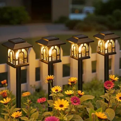 Zdjęcie produktu dla Zestaw 4 lamp Solarmoden, ciepła biel, wolframowe, wodoodporne