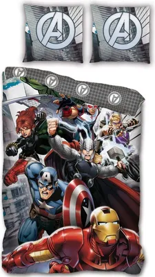 Produktbild von Marvel Avengers Mikrofaser Bettbezug Bett 90cm