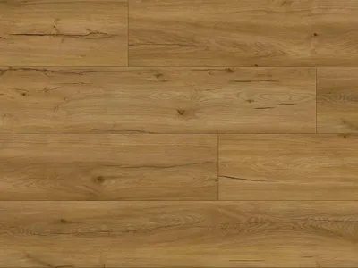 Produktbild von BASICfloor | 2,922 m² | Braun 5 mm Klickvinyl Bodenbelag Eiche Gold Landhausdiele, wasserdicht, fußbodenheizungsgeeignet, strapazierfähig, einfach zu verlegen, geräuschdämmend