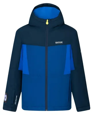 Obrázek produktu pro Regatta – bunda "Beamz", voděodolná, dětská, termoizolační, model RG12214 (velikost 116) (námořnická modř/tmavě modrá)