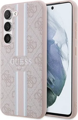 Produktbild von Fall Guess Guhcs23Sp4Rpsp S23 S911 - Rosa 4G Gedruckt Streifen
