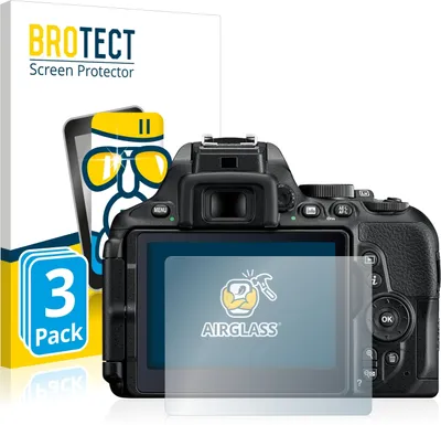 Produktbild von 3x BROTECT Schutzglas für Nikon D5600 Schutzfolie Panzer Folie Glas Display Schutz klar
