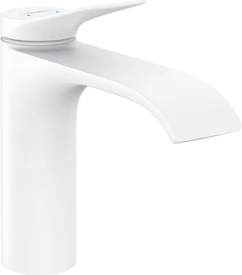 Immagine prodotto di hansgrohe Einhandmischer Waschtisch Vivenis ComfortZone 110 mit Ablaufgarnitur mattweiß