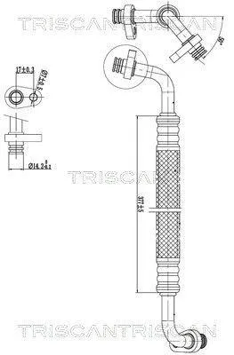 Produktbild von TRISCAN Hochdruckleitung und Niederdruckleitung Klimaanlage 9010 28031 für OPEL Corsa F