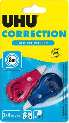 Image de UHU 35715 Mini roller correcteur UHU à usage unique Micro, 2 blisters
