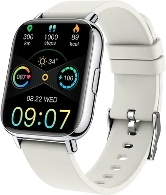 Produktbild von JUNG UAUE Smartwatch Damen & Herren Fitnessuhr, mit Bluetooth Smartwatch (4,29 cm/1,69 Zoll) 7 Tage Akku, 100+ Trainingsmodi, mit Android / iOS