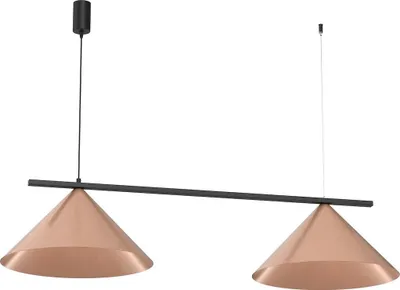 Image de Suspension CAPITAL noir cuivre 2xGX53