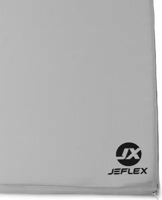 Produktbild von Turnmatte 200 x 100 x 8 cm GRAU/SCHWARZ Fitness Weichbodenmatte Sportmatte Jeflex