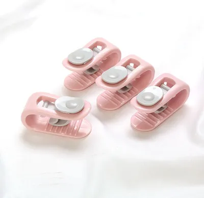 Produktbild von INF Steppdeckenhalter mit Daumenschnalle (8er-Pack) Rosa