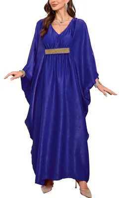 Produktbild von Solidchoice – Kimono-Kleid mit V-Ausschnitt und tropischem Design für sommerliche Tage