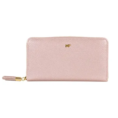 Produktbild von Portemonnaie ALESSIA Reißverschluss-Geldbörse 18 Kartenfächer pink Damen - Leder