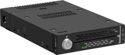 Produktbild von Icy Dock MB833MK-B V2, SSD-Gehäuse, M.2, PCI Express 4.0, PCI Express 3.0, 64 Gbit/s, Schwarz