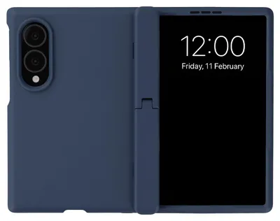 Zdjęcie produktu dla Etui ochronne z kolorowym wzorem i podstawką do telefonu Samsung Galaxy Z Fold 8 - granatowe