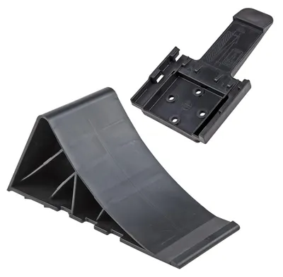 Immagine prodotto di DEMA PVC - Cunei per ruote Cunei per freni Cunei per freni Supporto per cunei di inibizione nero con supporto per auto rimorchio auto