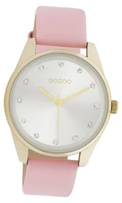 Imagen del producto de Oozoo Damenuhr: Reloj de pulsera para mujer, correa de cuero rosa, movimiento de cuarzo, esfera analógica, modelo D3UOC11045