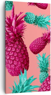 Produktbild von Bild auf Leinwand - Leinwandbild - Ananas Obst Saft - 55x100cm - Wand Bild - Wanddeko - Wandbilder - Leinwanddruck - Bilder - Kunstdruck - Wanddekoration - Leinwand bilder - Wandkunst - PA55x100-4031