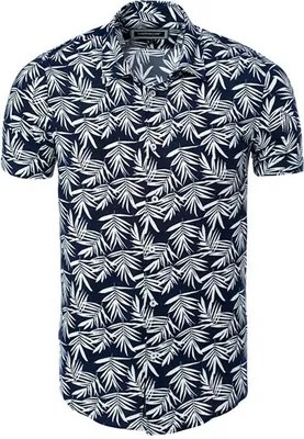 Immagine prodotto di Camicia hawaiana CARISMA nuova di zecca, blu scuro a fantasia, CRM9105, taglia XL