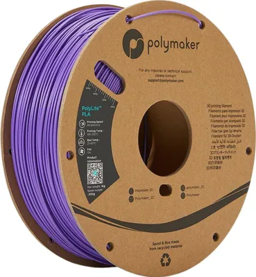 Produktbild von Polymaker PolyLite PLA  Filament Purple 1,75mm 1KG