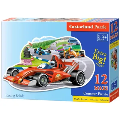 Immagine prodotto di Puzzle da 12 pezzi maxi "Bolide da corsa" CASTOR