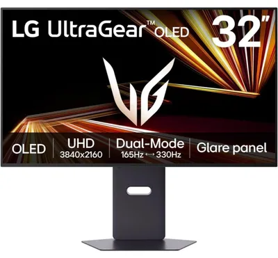 Produktbild von LG 32GX850A-B, 81,3 cm (32"), 3840 x 2160 Pixel, 4K Ultra HD, OLED, 0,03 ms, Schwarz