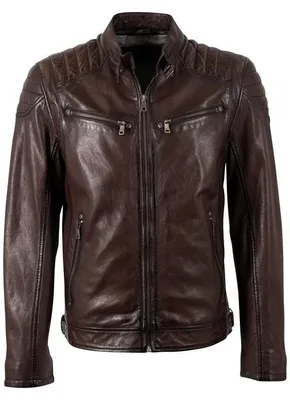 Produktbild von Mauritius Lederjacke Herren Colt W18 Lasanv rotbraun Basics, Biker 100% Leder L