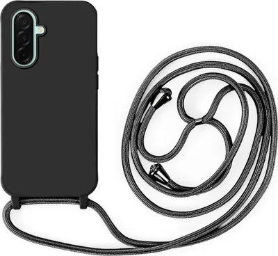 Produktbild von Handykette für Samsung Hanyhülle mit Band Hülle mit Kodel Smartphone Halskette Galaxy A26 in Schwarz