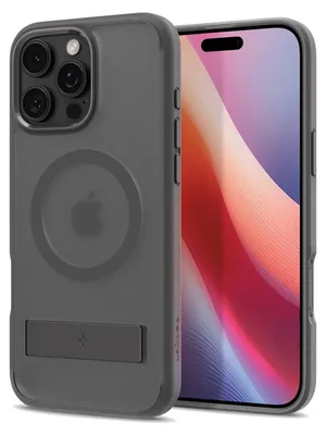 Image de Spigen Ultra Hybrid S (MagFit), Coque, Apple, iPhone 16 Pro Max, 17.5 cm (6.9"), Gris, Transparent