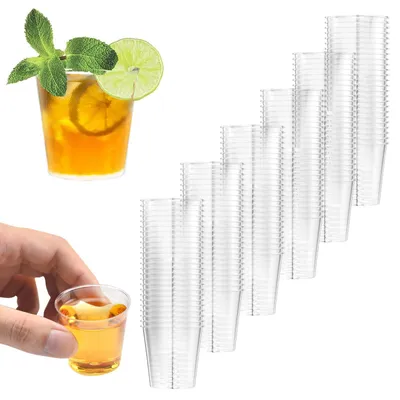 150 Plastik-Schnapsgläser 30 ml transparent für Partys