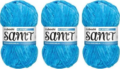 Produktbild von MyBoshi Samt Set 3x100g Elefant 851