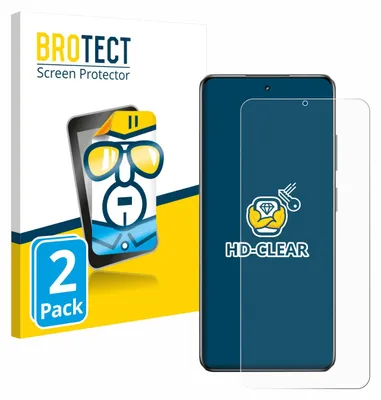 Produktbild von 2x Für realme C63 5G Schutzfolie BROTECT Displayschutz Display Schutz Folie Klar Transparent