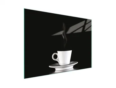 Image de Planche à découper Plaque de cuisson multi-verre 30x22 cm Café Noir