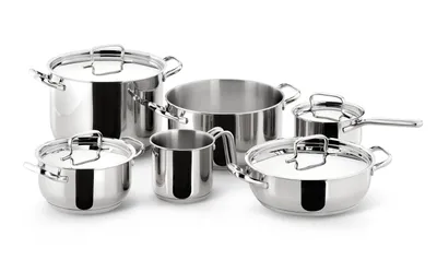 Image de LAGOSTINA Set de casseroles en acier inoxydable Sfiziosa