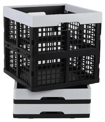 Obrázok produktu pre Sada 3 skladacích plastových úložných boxov