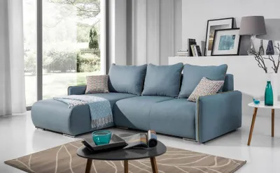 Zdjęcie produktu dla Narożnik rozkładany sofa rozkładana kanapa tapicerka narożnik zestaw łóżko funkcja siedziska kanapa nowy